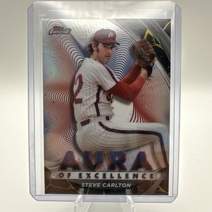 2022 Finest Steve Carlton Aura of Excellence SSP Kintsukuroi Black Gold Phillies