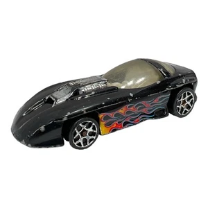 1993 Black Hot Wheels With Multicolor Flames Silhouette Black - Loose - China - Picture 1 of 10