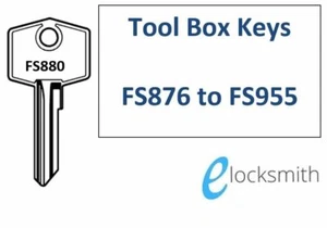 FS880 key Fits Tool Box, ToolBox, Machinery, Tractor, Dumper - FREE POST - Picture 1 of 5