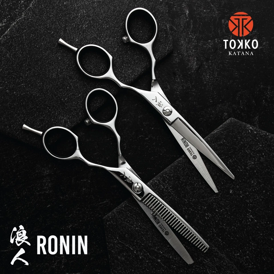 Juego de tijeras de corte de pelo Ronin de Tokko Katana, kit de tijera profesional, 6,5" Foto 1 de 4