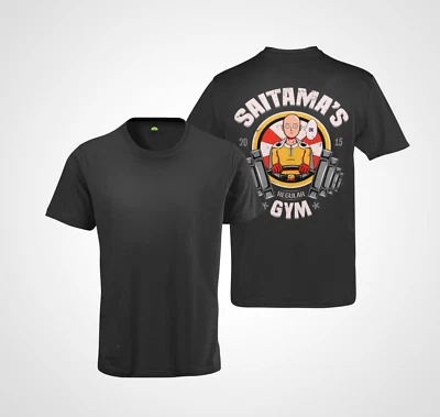 Herren Shirt Bio Baumwolle Saitama one punch man GYM Sport Fitness Bodybuilding - Bild 1 von 4