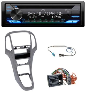 JVC Bluetooth MP3 USB DAB CD Autoradio für Opel Astra J ab 2009 Titan grau - Bild 1 von 9