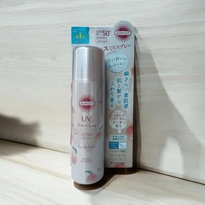 Spray protector UV Kose Suncut SPF50+ PA++++ UV melocotón afrutado 90 g Foto 1 de 2