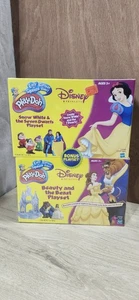Selten Neu Play-Doh Disney Prinzessin 2er Pack Die Schöne und das Biest Schneewittchen 2002  - Bild 1 von 10