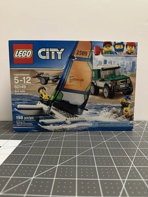 NEW LEGO City 60149 4x4 with Catamaran - Classic, Retired, Rare, Exclusive - Image 1 of 2