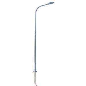 Atlas HO Scale Single-Arm Streetlight 3-Pack with Warm White LED (Gray) - Picture 1 of 1