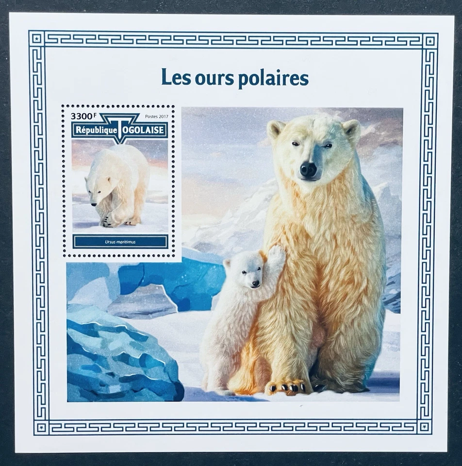 SELLOS DE OSO POLAR TOGO S/S MNH 2017 OSOS ANIMALES SALVAJES FAUNA VIDA SILVESTRE NATURALEZA Foto 1 de 1