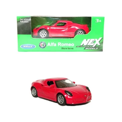 Welly 1/60 Alfa Romeo 2013 Red Voiture Miniature 1/64 - Photo 1/4