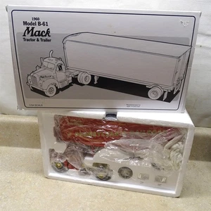 First Gear Die Cast Mack B-61, 1960 Tractor & Trailer In Box, Overland, 1994 - Picture 1 of 15