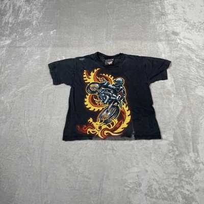 Top Heavy Shirt Youth Small Black Motorcycle Graphic Short Sleeve Tee Kids - Image 1 of 4