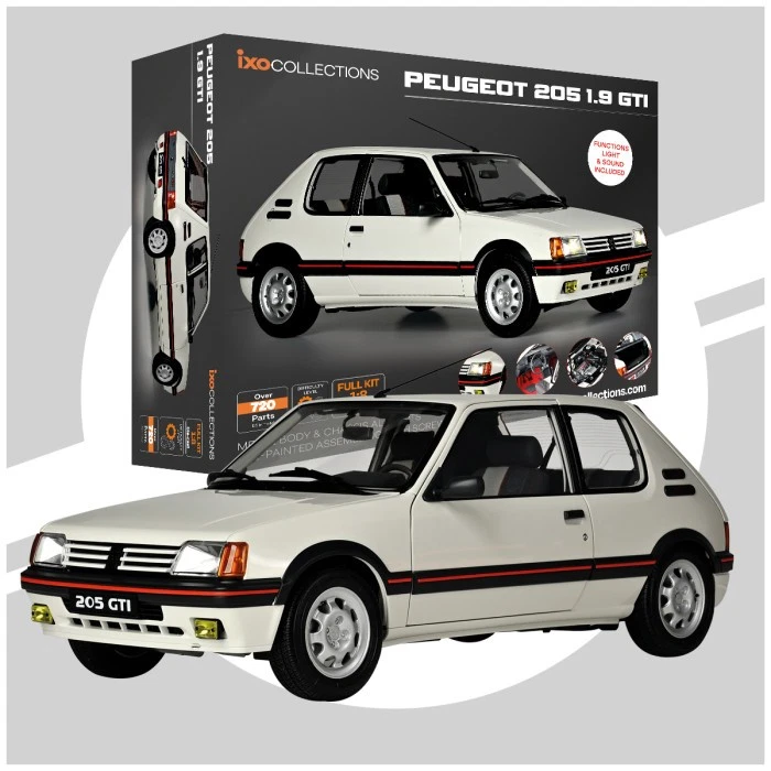 IXOMODELS, PEUGEOT 205 1.9 GTI Bianco - KIT COMPLETO 720 pezzi, 1/8,  IXC.PEU... - Immagine 1 di 4