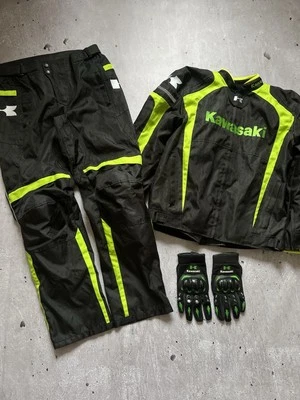 Very Rare Motorcycle Suit Kawasaki Racing Team Size L Hupe Y2K - Image 1 of 4