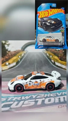 Hot Wheels  Porsche 911 ***Custom Gulf W Spectraflame And Real Riders*** - Image 1 of 3