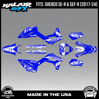 Kit de gráficos para Sherco 300SE-R y 300SEF-R (2017-2024) Lethal - Blue Shift Foto 1 de 4