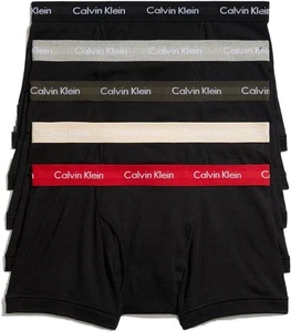 Calvin Klein Mens Cotton Classics 5 Pack Trunk Black Bodies Sm - Picture 1 of 5