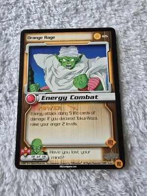 DBZ Dragon Ball Z Orange Rage 105 CCG Limited Android Saga MP - Image 1 of 4