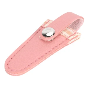 (Flesh Pink)Protective PU Leather Scissors Sheath Embroidery Sewing Cover Ideal - Picture 1 of 22