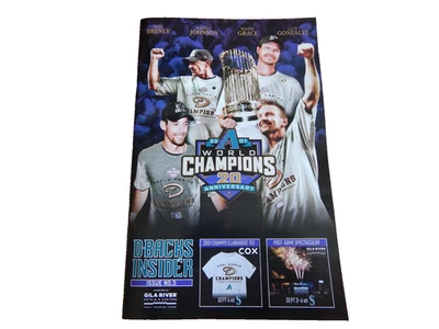 ARIZONA DIAMONDBACKS MLB D-BACKS INSIDER ISSUE #5 20TH ANNIVERSARY WORLD SERIES - Image 1 of 4