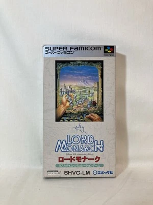 [g1250]LORD MONARCH -- Can save data! Super Famicom. JAPAN Game. - Image 1 of 4