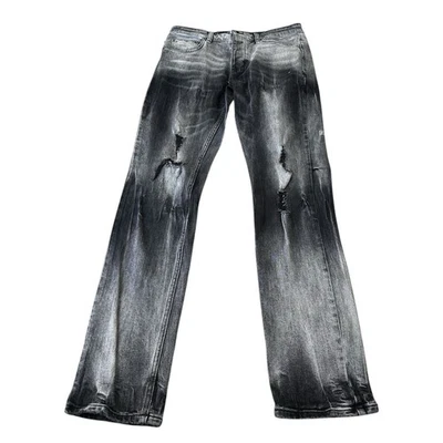 Ksubi Chitch Jeans Smoke Out Grey Size 32 Distressed Stretch Mid Rise Slim - image 1 of 4