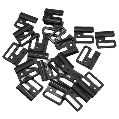 10 Black Bra Strap Adjustment Buckle Sliders - Image 1 of 4