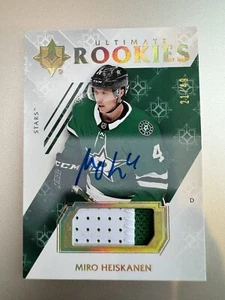 Miro Heiskenan Dallas Stars 2018-19 Ultimate Rookie Auto Patch /49 - Picture 1 of 8
