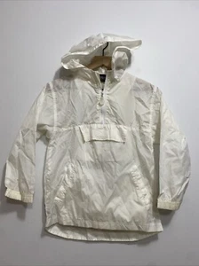 Prospirit Active Sport Medium Rain Jacket White Kids M With Big Front Pocket - Picture 1 of 8