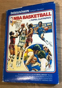 Retro Game Cartridge NBA Basketball Intellivision By Mattel Electronics - Boxed - Picture 1 of 10