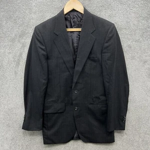 Chaqueta Blazer Gieves & Hawkes Para Hombre Reino Unido 36 R Negra Lana a Rayas 2 Botones Delgada - Imagen 1 de 13