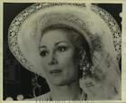 1973 Press Photo Woman Wears Hat In Closeup Portrait - Nop34307