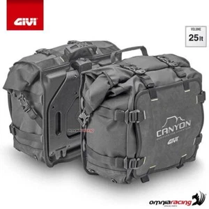 Coppia borse laterali GIVI Canyon impermeabili 25+25 litri - Picture 1 of 5
