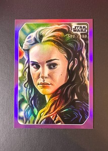 2023 Topps Star Wars Galaxy Celebration Purple Parallel Padme #ed 132/299