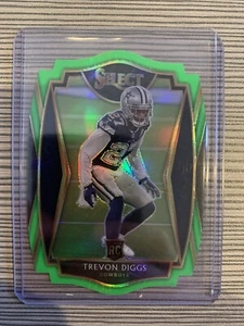 2020 Panini Select Trevon Diggs Premier Level Green Die Cut Prizm Rookie RC 196 - Picture 1 of 2