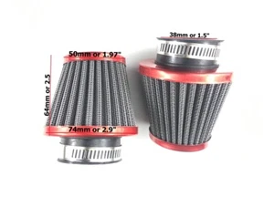 38mm Air Filter for Honda TRX125 TRX250 TRX250ES TRX250X TRX250TM TRX250TE 2PCS - Picture 1 of 4