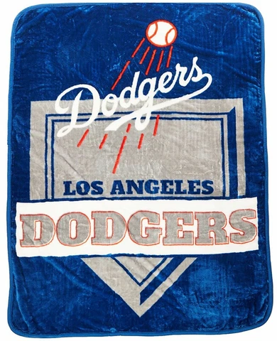 Los Angeles Dodgers MLB Super Soft Royal Plush Raschel Throw Blanket 60"x80" Cover