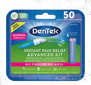 DenTek, alivio instantáneo del dolor, fuerza máxima, limpio como nuevo, 1 kit, original - Imagen 1 de 1