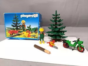 Playmobil #3743 Leñador con Motocicleta Caja Original C-6 - Imagen 1 de 7