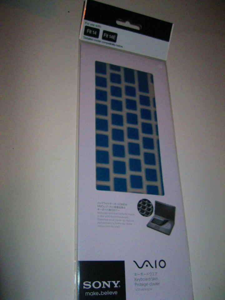 SONY VGP-AMKBL14/LI VAIO FLIP PC LAPTOP KEYBOARD PROTECTOR SKIN, BLUE BACK LIT - Image 1 of 1
