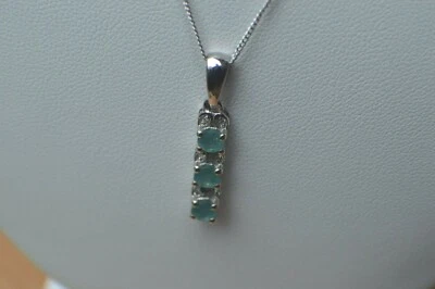 Pingente de grandidierita/zircão 0,81 ct com corrente de 20" platina sobre prata esterlina - Imagem 1 de 4