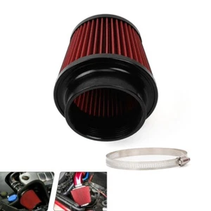 4" 100mm High Flow Inlet Cold Air Intake Cone Replacement Dry Air Filter Round - Picture 1 of 12