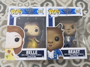 Funko Pop! Disney Beauty and The Beast - The Beast 243 & Belle 242- Vinyl - LOT - Picture 1 of 24