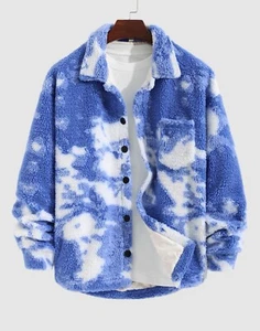 Chaqueta mullida colorida Tie-Dye Fly para hombre. ¡Súper cómodo nuevo! 2XL XXL - Imagen 1 de 6