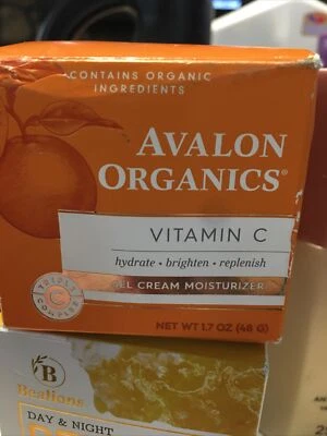 Crema hidratante en gel Avalon Organics con vitamina C 1,7 OZ (48 g) nueva Foto 1 de 3