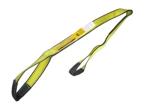 2" x 2' Web Sling Synthetic Lifting Strap for Crane Towing Pull Tagged 12,800 lb - Picture 1 of 7