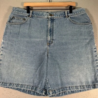 Vintage Lauren Ralph Lauren Jean Shorts Womens Plus 18W Blue Lightwash Classic - Image 1 of 4