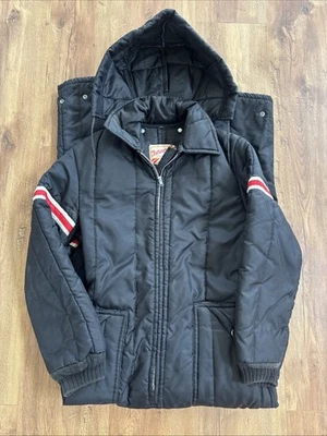 De colección Thermorama Ropa de Moto de Nieve con Capucha Traje de Esquí Rayas Negras Para Hombres Pequeño Hielo Foto 1 de 4