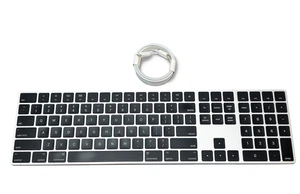Apple Magic Wireless Rechargeable Keyboard with Numeric Pad - Black Keys A1843 - Picture 1 of 7