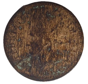 Centavo cabeza india 1865, grano de madera, leñoso, centavo - Imagen 1 de 4