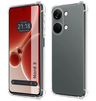 Funda Silicona Antigolpes Transparente para OnePlus Nord 3 5G - Imagen 1 de 3