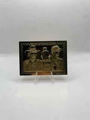 Dale Earnhardt Richard Petty 23 Karat Gold Card Classic 1995 - Image 1 of 4